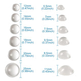 80pcs/box Glass Cabochons for DIY Jewelry 12-25mm