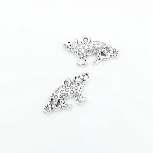 80pcs Leopard Craft Charms Pendants for Jewelry Making