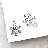 80pcs Mixed Tibetan Silver Snowflake Charms Pendants DIY Earrings Jewelry Making