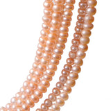 80pcs Flat Natural Freshwater Pearls Round Cultured Beads For Jewelry Making