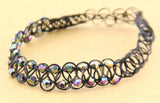 Beads Elastic Tattoo Choker Necklace 80s 90s 00s Gift Present