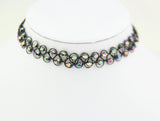 Beads Elastic Tattoo Choker Necklace 80s 90s 00s Gift Present