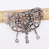 Women's CZ-inlaid Pearl Bracelet Buckle, Necklace Clasp