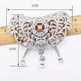 Women's CZ-inlaid Pearl Bracelet Buckle, Necklace Clasp