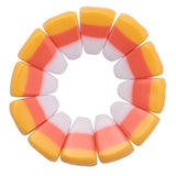 Halloween Resin Candy Corn Beads & Earrings Set for DIY Jewelry Making