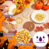81-Pack Halloween Resin Candy Corn Beads Earrings Set DIY Jewelry Making