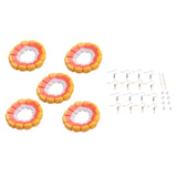 Halloween Resin Candy Corn Beads & Earrings Set for DIY Jewelry Making