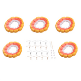 81-Pack Resin Corn Beads and Earrings Set for Jewelry Making