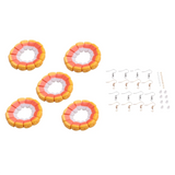 81-Pack Resin Corn Beads and Earrings Set for Jewelry Making