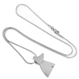 Dog Shape Cremation Pendant Stainless Steel Pet Ashes Keepsake Memorial Urn