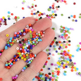 8200pcs 3mm Mixed Letter Czech Glass Seed Beads for Jewelry Making