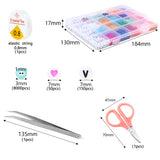 8200pcs 3mm Mixed Letter Czech Glass Seed Beads for Jewelry Making