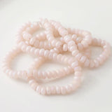 82PCS Frosted Glass Beads Bracelets DIY Beaded Necklaces