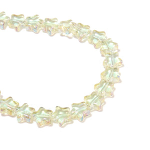 82pcs Plating Glass Five-pointed Star Beads for Jewelry DIY
