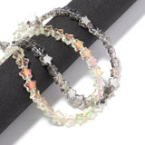 82pcs Plating Glass Five-pointed Star Beads for Jewelry DIY
