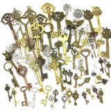 83-21mm 20pcs Retro Key Phone Case Drip Glue Steampunk Accessories