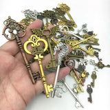 83-21mm 20pcs Retro Key Phone Case Drip Glue Steampunk Accessories