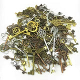 83-21mm 20pcs Retro Key Phone Case Drip Glue Steampunk Accessories