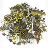83-21mm 20pcs Retro Key Phone Case Drip Glue Steampunk Accessories