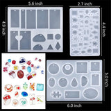 83PCS Silicone Jewelry Casting Molds DIY Crystal Epoxy Tool Set