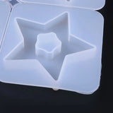 Crystal Epoxy Hanging Jewelry Making Mould Heart Shaped Round Wave Pendant Molds