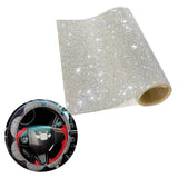 83XC Bling Bling Crystal Decoration Strong Stickness Silver Decorative Stickers