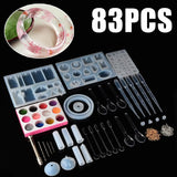 83pcs Silicone Molds for Pendant Jewelry Craft Making