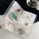 84 Slots Transparent Storage Book PVC Jewelry Storage Book