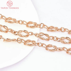 10MM 24K Plated Brass Necklace Chains Bracelet Chains