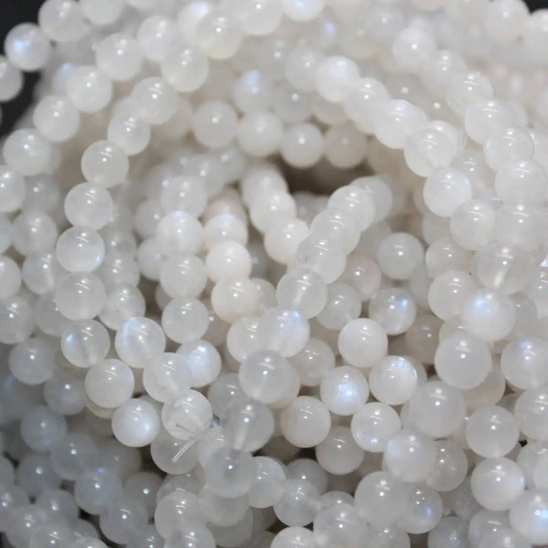 6mm Natural Rainbow Moonstone Loose Beads Strand for DIY Jewelry Making