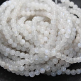 6mm Natural Rainbow Moonstone Loose Beads Strand for DIY Jewelry Making
