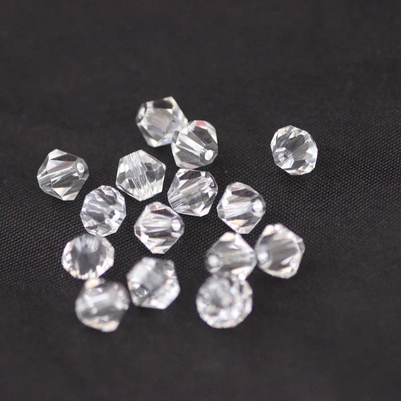 850pcs 2mm Crystal Czech Glass Bicone Beads for Jewelry Making