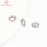 20PCS 5MM Brass Closed Rings with Holes DIY Jewelry Findings