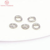 20PCS 5MM Brass Closed Rings with Holes DIY Jewelry Findings