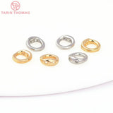 20PCS 5MM Brass Closed Rings with Holes DIY Jewelry Findings