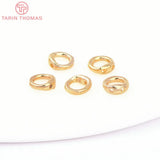20PCS 5MM Brass Closed Rings with Holes DIY Jewelry Findings