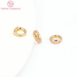 20PCS 5MM Brass Closed Rings with Holes DIY Jewelry Findings