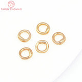 20PCS 5MM Brass Closed Rings with Holes DIY Jewelry Findings