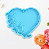 85LB Love Feather Keychain Epoxy Resin Mold Pendant Casting Silicone Mould