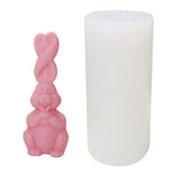 Rabbit Candle Silicone Mold for Decoration
