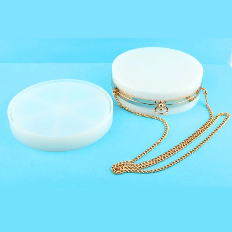 Round Resin Clutch Purse Mold Jewelry Accessories