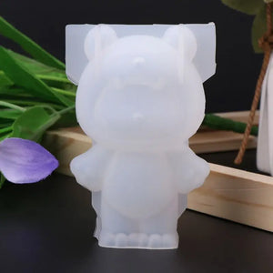 3D Animal Rabbit Deer Christmas Silicone Mold DIY Jewelry Pendant