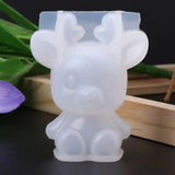 3D Animal Rabbit Deer Christmas Silicone Mold DIY Jewelry Pendant