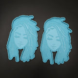 2 Pcs/Set Goddess Coaster Epoxy Resin Mold DIY Crafts Home Decorations