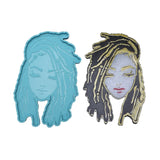2 Pcs/Set Goddess Coaster Epoxy Resin Mold DIY Crafts Home Decorations