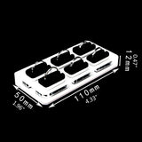 85LF Acrylic Square Jewelry Holder Display Stand Pad Necklace Ornaments