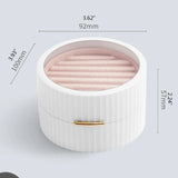 85LF Portable Round Double Storage Box - Pink