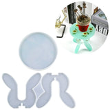 Silicone Potted Plant Stand Mold for Crystal Epoxy Resin Flowerpot Support