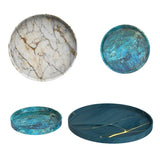Round Tray Epoxy Resin Mold Fruit Plate Coaster Silicone Mould