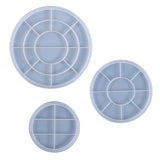 Round Tray Epoxy Resin Mold Fruit Plate Coaster Silicone Mould